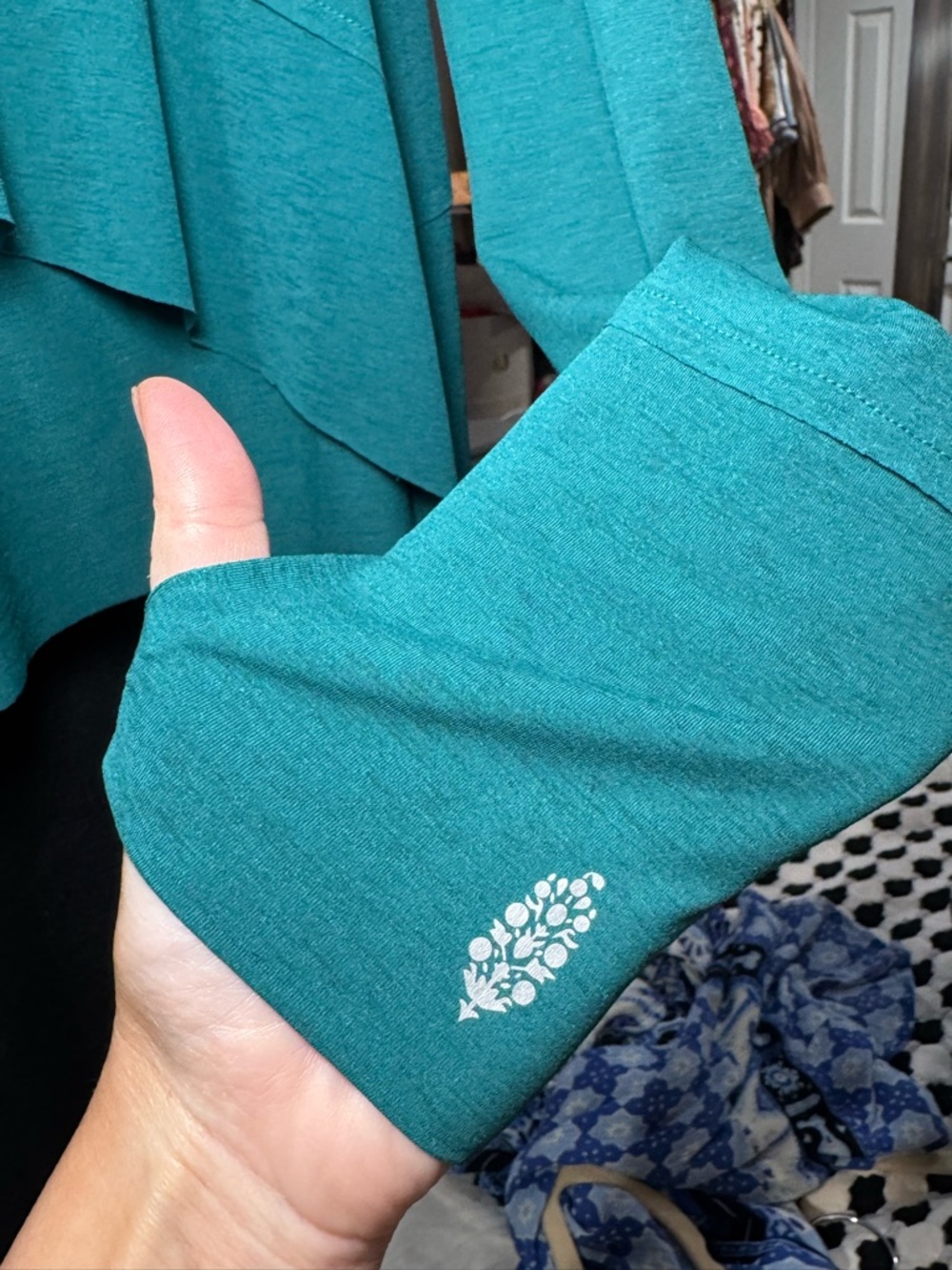 FP Movement by Free People Tempo Long Sleeve Top Teal - Picture 6 of 6